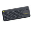 Tastatur Logitech K400 Plus Wireless Touch Keyboard schwarz USB german kabellose
