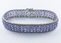 Exklusives Tansanit Armband Silber 925 rhod. ca.22,9 ct -  Ä3662