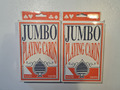 2 Jumbo Cards Kartenspiele Poker Canasta komplett mit je 2 Jokern