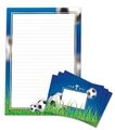 Briefpapier-Set A4 mit Umschlägen Fußball Notizblock Fussball Papierblock TOR ⚽️
