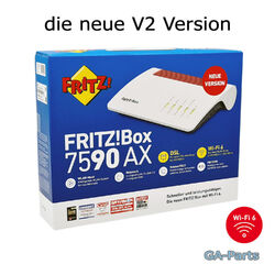 AVM FRITZ!Box 7590 AX Wi-Fi 6 Router für Deuschland (20002998) V2 Neue Version