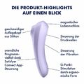 Satisfyer 'Dual Pleasure Connect App' Druckwellenvibrator mit App (18cm)