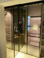 Novamobili Kleiderschrank Garderobe beleuchtet Glasfront Eckmöbel Italian Design