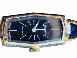 Glashütte Armbanduhr Damen 17 Rubis, Gold Farbe, Alt, Vintage.Mit Gebrauchsspuren