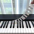 Removable 88-Key Electronic Keyboard Piano Key Note Stickers Labels for-Beginn