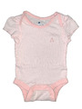 Gap Body Kurzarmbody Geburt Neugeborenes Gr. 50 / 56 rosa weiß Babybekleidung