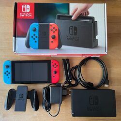 Nintendo Switch 32GB - Spielkonsole - Neon-Rot/Neon-Blau