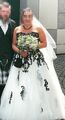 Hochzeitskleid gebraucht 44 Brautkleid  plus Schleier und Reifrock 