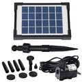 Agora-Tec® Solar Teichpumpe Garten Pumpe Springbrunnen Springbrunnenpumpe Set