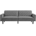 Schlafsofa 3-Sitzer-Sofa Klappbares Sofa bis 360 kg Belastbar Dunkelgrau wie Neu