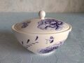 Jasper Conran - Wedgwood: BLUE BUTTERFLY Zuckerdose mit Deckel - oval - neu