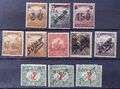 HUNGARY 1919  TEMESVAR: ROMANIAN AND SERBIAN OCCUPATION 11 NEW STAMPS MH