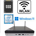 HP 600 G4 i5 8500T Mini PC WLAN 8/16/32GB RAM 256/500GB/1TB NVME SSD Windows 11