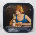 Altes Reklame Tablett Grant´s Scotch Whisky Great Britain Reginald Corfield Ltd.