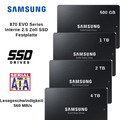 Samsung 870 EVO Solid State 2,5 zoll SSD Festplatte Sata Interne 1TB 2TB 4T 500G