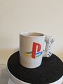 Playstation graue Tasse Becher Retro Game Controller Kaffee Tee Konsole Ps2 Ps3 PS4 