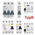 RCD TypB FI-Schalter Fehlerstromschutzschalter LS Leitungsschutzschalter B C