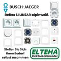 Busch Jaeger Reflex SI LINEAR alpinweiß Schalter Steckdose Rahmen Lichtschalter