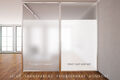 (15,90/m²) Milchglasfolie Glasdekor Fensterfolie Sichtschutz Tür Büro Dusche