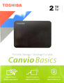 Toshiba Canvio Basics 2TB 2000GB USB 3.0 externe Festplatte HDD extern 2,5 Zoll