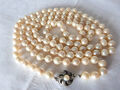 Auflösung-Nachlass-Fundzustand-Sehr schöne Perlenkette mit tollen Verschluß-835