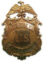 US Deputy Marshal Stern Adler gold Sheriffstern messingfarben 
