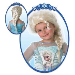 Elsa Eiskönigin Kinder Perücke / Disney Frozen Mädchen Zopfperücke Fasching