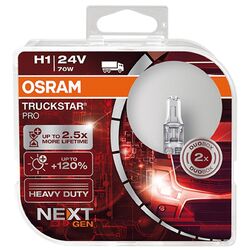 OSRAM TRUCKSTAR PRO H1 Glühlampe Fernscheinwerfer 70W 24V 3200K Halogen P14.5s