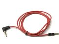 Rot AUX Audio Kabel 3,5mm für SONY SRS-X11 Bluetooth Lautsprecher Schwarz