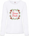 Team Bride Damen Langarm T-Shirt Marriage Bachelor Bachelorette Party Girls