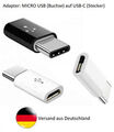 USB Adapter Micro USB Buchse auf USB C Stecker für Ladegeräte und Handyanschluss