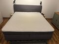 Boxspringbett | grau | Liegefläche L200xB180xH60