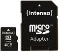 Intenso Micro SDHC Karte 4GB Speicherkarte Class 4 bulk