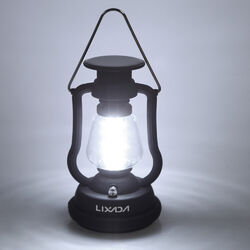 Lixada LED Campinglampe Solarleuchte Aufladbar+Dynamo Campinglaterne Zeltlampe