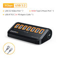 IDSONIX 7 Ports Verteiler USB 3.2 Gen 1 Hub USB C Splitter mit Laptop 5Gbit / s