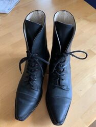 Schuhe, Stiefeletten, Linedance, Tony Mora, schwarz Leder, Gr. 39 / Gr. 40