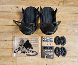 Burton Herren Snowboard Step On Bindungen verpackt Top Größe S Small schwarz UK 5-7