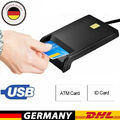 USB Chipkartenleser Kartenleser Personalausweis Lesegerät Reader Smart Card.