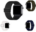  Geflochtenes Armband kompatibel für Apple Watch Series 1- 7 & Solo Loop Sport 