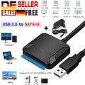 USB 3.0 zu 2.5 " SATA III Festplattenadapter Kabel-SATA zu USB Konverter NEU DE