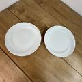 2 x Wedgwood Solar 8"/20,5 cm Seitendessertteller weiß Knochen China