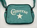 Converse Tasche Umhängetasche für Uni Laptop Schule Bag türkis blau Handtasche