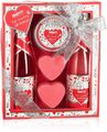 Bade Set Erdbeere Champagner 5-tlg Geschenkset Sweet Love Geschenke für Frauen