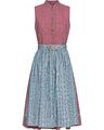 Almsach Baumwoll-Dirndl midi Dirndl Stehkragen Jacquard-Muster NEU