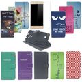 Handy Hülle Wallet Bookstyle Tasche Huawei + Panzer Schutz Glas 9H Tempered Glas