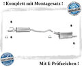 Auspuffanlage für Opel Corsa B 1.2, 1.4, 1.5D, 1.7D  Auspuff Montagesatz