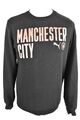 PUMA schwarzer Pullover mit Rundhalsausschnitt Größe M Herren Manchester City Fußball Outdoor