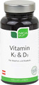 NICApur Vitamin K2 & D3 Kapseln für Knochen und Muskeln, 60 St. Kapseln