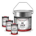 2,5 L Set  1 L2K Acryl Autolack RAL freie Auswahl +0,5 L Härter+1 L Verdünnung