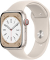 Apple Watch Series 8 GPS + Cellular 41mm Alu Polarstern - GEBRAUCHT AKZEPTABEL